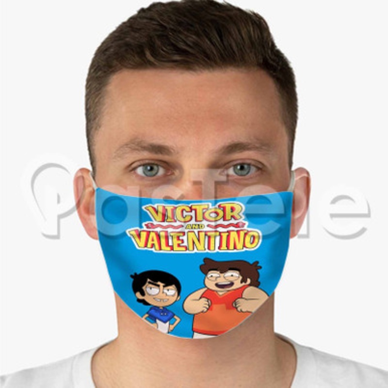 Victor and Valentino Custom Fabric Face Mask Polyester Two Layers Cloth Washable