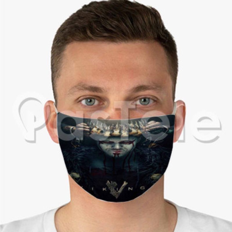 Vikings Custom Fabric Face Mask Polyester Two Layers Cloth Washable