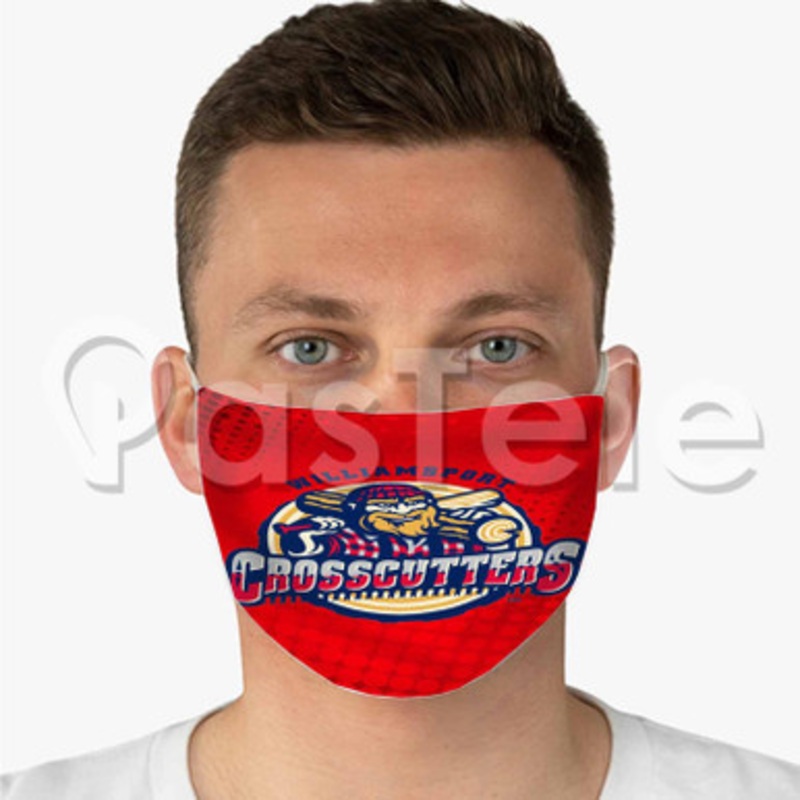 Williamsport Crosscutters Custom Fabric Face Mask Polyester Two Layers Cloth Washable