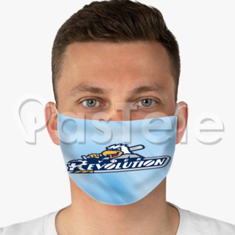 York Revolution Custom Fabric Face Mask Polyester Two Layers Cloth Washable