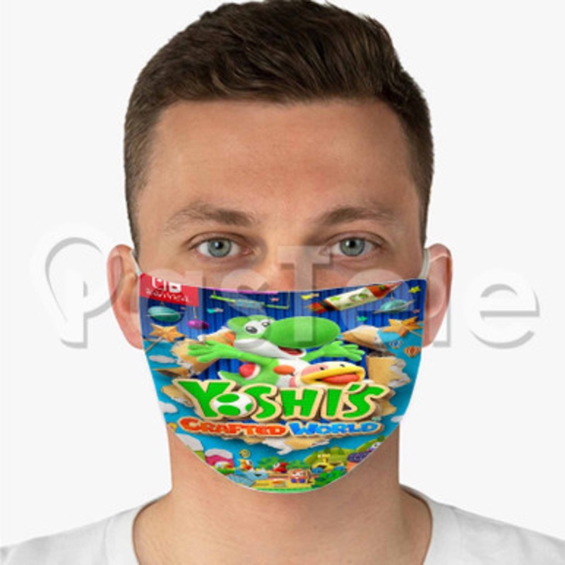 Yoshi s Crafted World Custom Fabric Face Mask Polyester Two Layers Cloth Washable