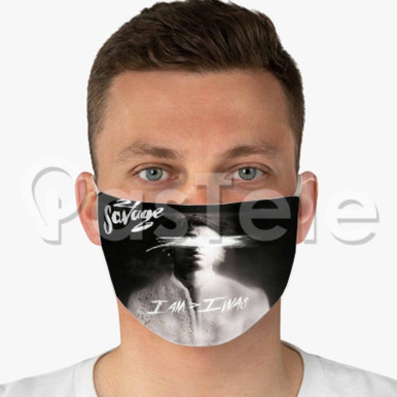 21 Savage I Am I Was Custom Fabric Face Custom Fabric Face Mask Polyester Two Layers Cloth