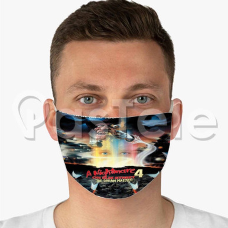 A Nightmare on Elm Street 4 The Dream Master Custom Fabric Face Custom Fabric Face Mask Polyester Two Layers Cloth