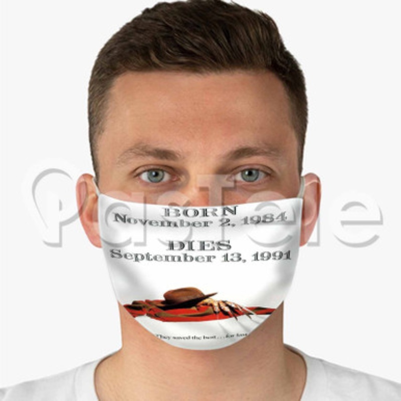 A Nightmare on Elm Street Freddy s Dead The Final Nightmare Custom Fabric Face Custom Fabric Face Mask Polyester Two Layers Cloth