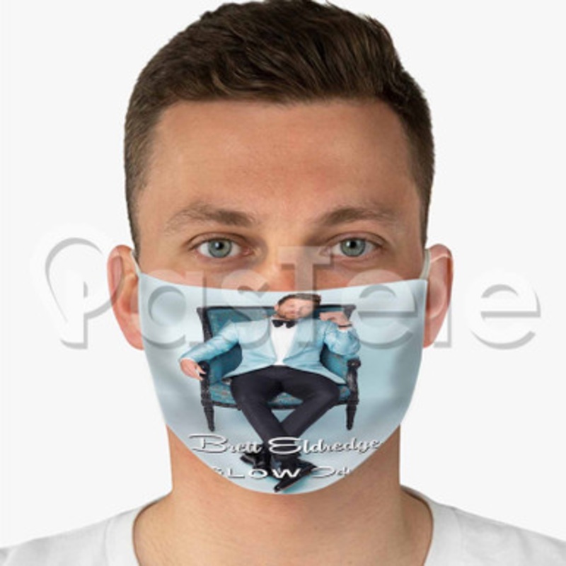 Brett Eldredge Glow Custom Fabric Face Custom Fabric Face Mask Polyester Two Layers Cloth