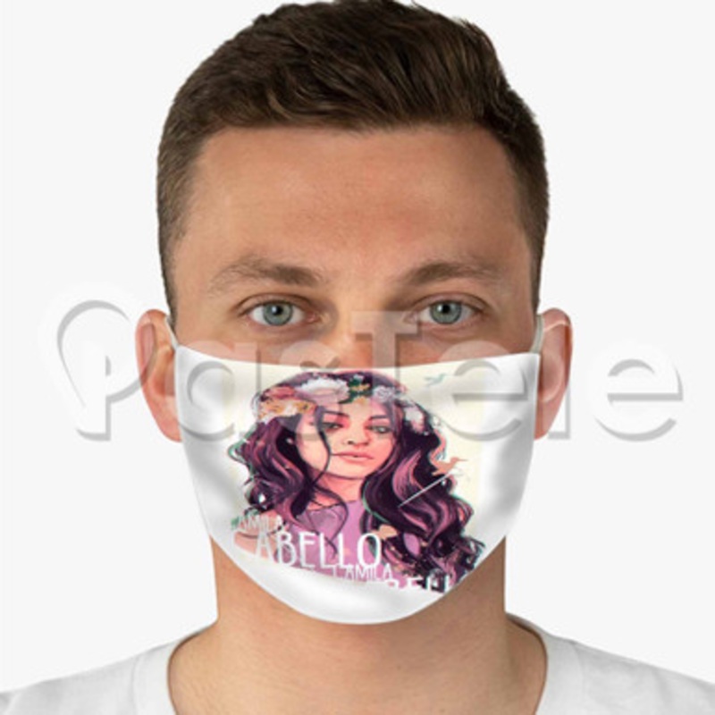 Camila Cabello Custom Fabric Face Custom Fabric Face Mask Polyester Two Layers Cloth