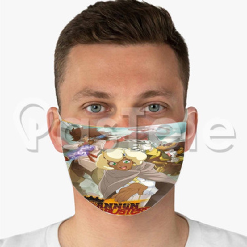 Cannon Busters 2 Custom Fabric Face Custom Fabric Face Mask Polyester Two Layers Cloth