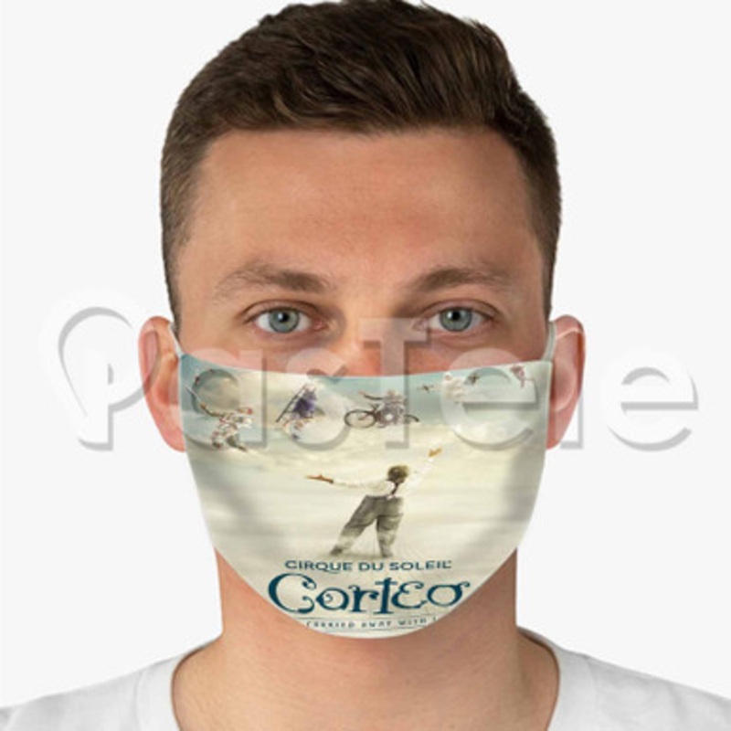 Cirque du Soleil Corteo 2 Custom Fabric Face Custom Fabric Face Mask Polyester Two Layers Cloth
