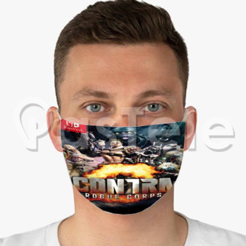 Contra Rogue Corps Custom Fabric Face Custom Fabric Face Mask Polyester Two Layers Cloth