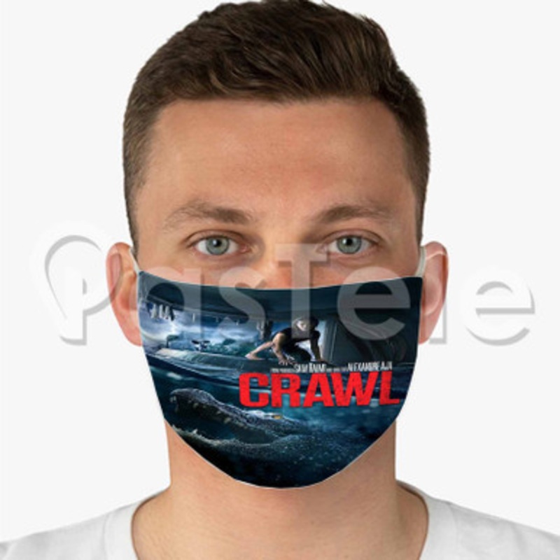Crawl Custom Fabric Face Custom Fabric Face Mask Polyester Two Layers Cloth