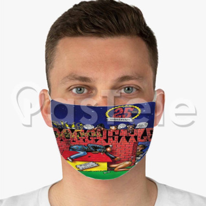 Death Row Records Custom Fabric Face Custom Fabric Face Mask Polyester Two Layers Cloth