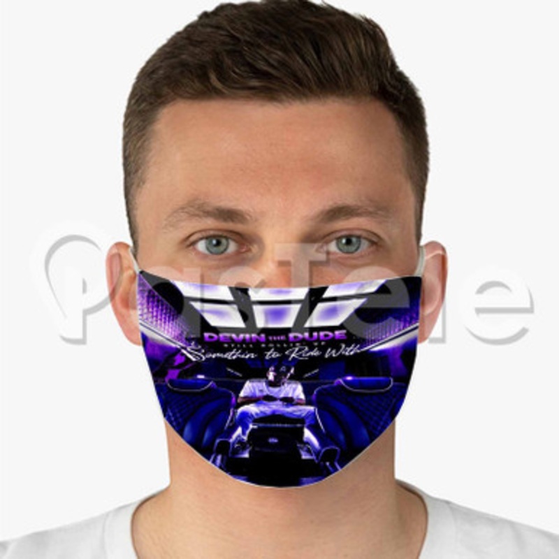 Devin The Dude Custom Fabric Face Custom Fabric Face Mask Polyester Two Layers Cloth