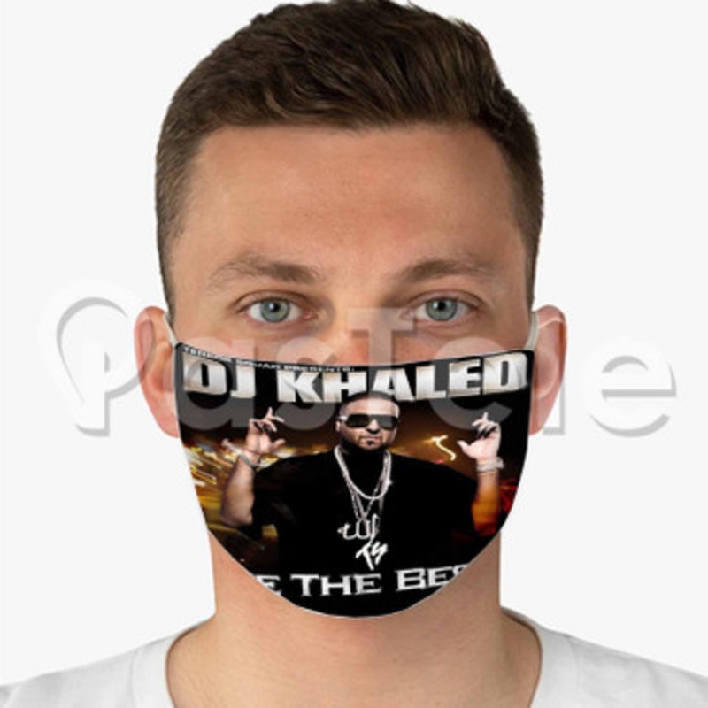 DJ Khaled We The Best Custom Fabric Face Custom Fabric Face Mask Polyester Two Layers Cloth
