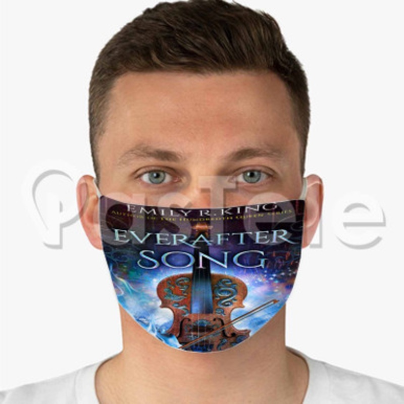 Everafter Song Custom Fabric Face Custom Fabric Face Mask Polyester Two Layers Cloth