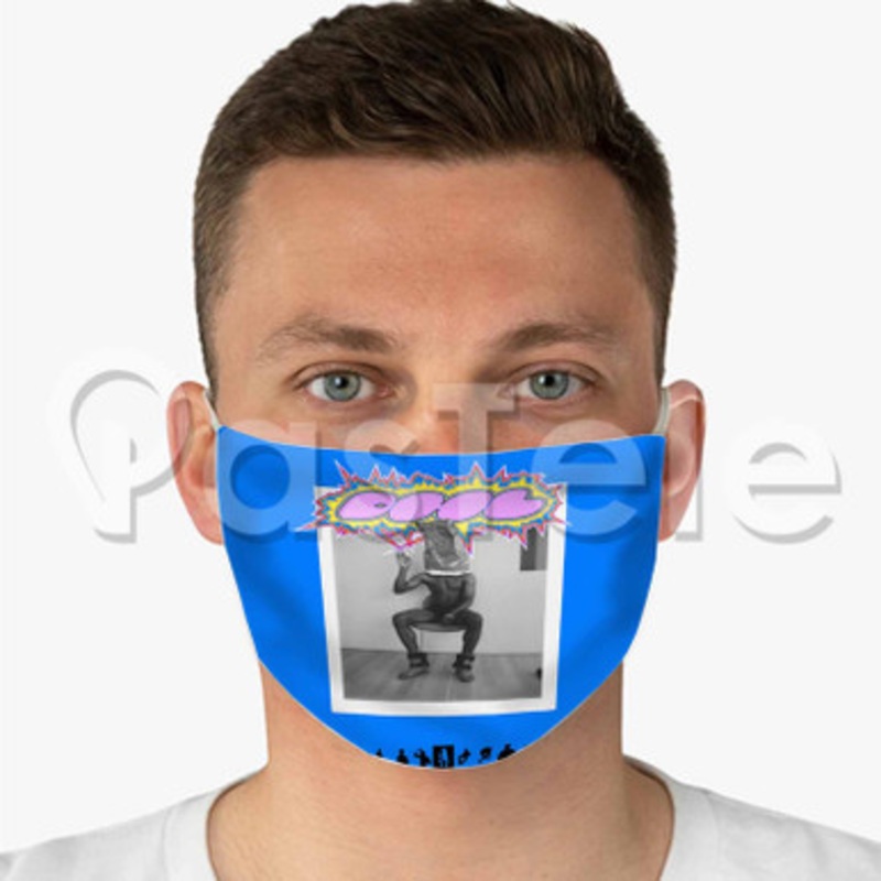 Frank Ocean DHL Custom Fabric Face Custom Fabric Face Mask Polyester Two Layers Cloth