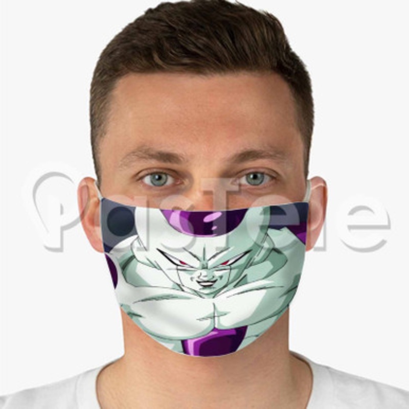 frieza dragon ball z Custom Fabric Face Custom Fabric Face Mask Polyester Two Layers Cloth