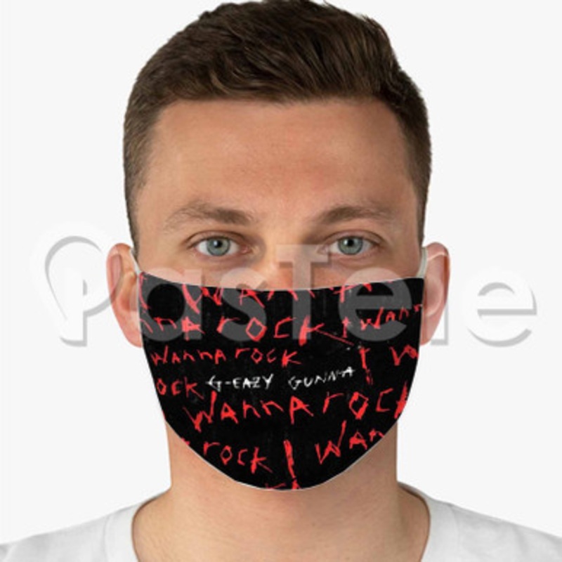 G Eazy Feat Gunna I Wanna Rock Custom Fabric Face Custom Fabric Face Mask Polyester Two Layers Cloth