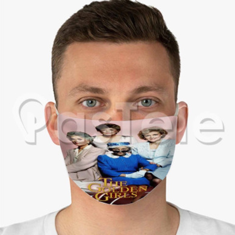 Golden Girls Custom Fabric Face Custom Fabric Face Mask Polyester Two Layers Cloth