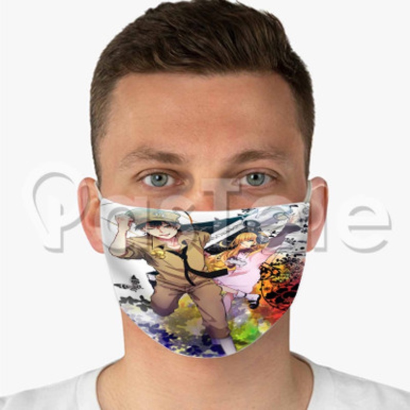 Gunjou no Magmel Custom Fabric Face Custom Fabric Face Mask Polyester Two Layers Cloth