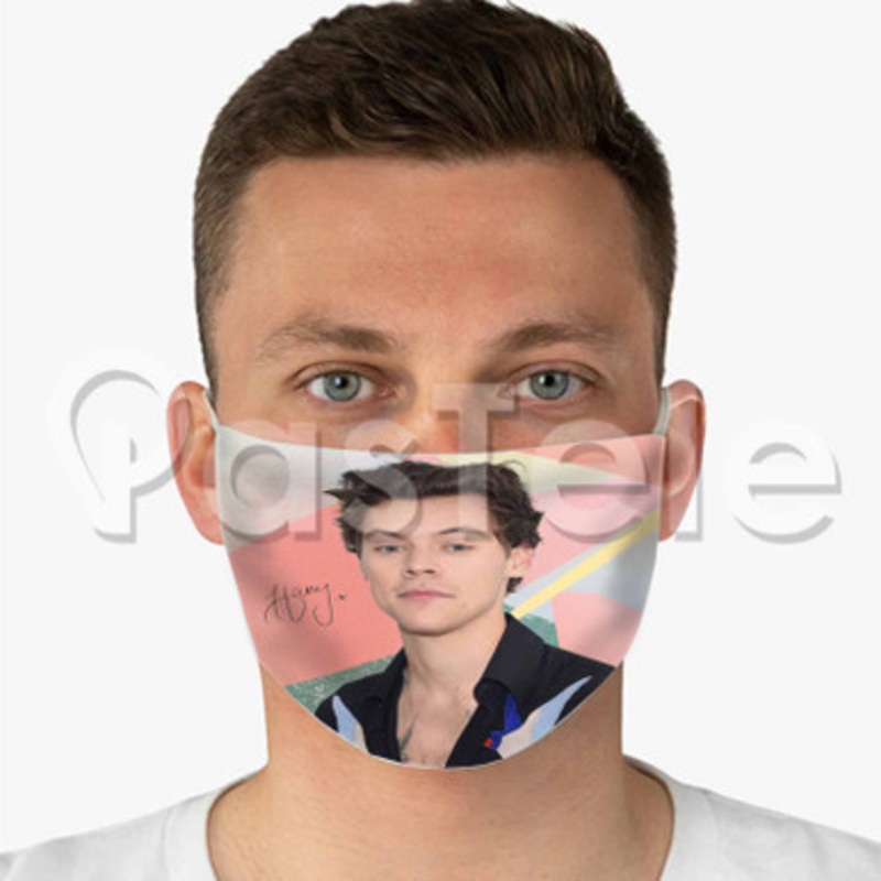 harry styles 2 Custom Fabric Face Custom Fabric Face Mask Polyester Two Layers Cloth