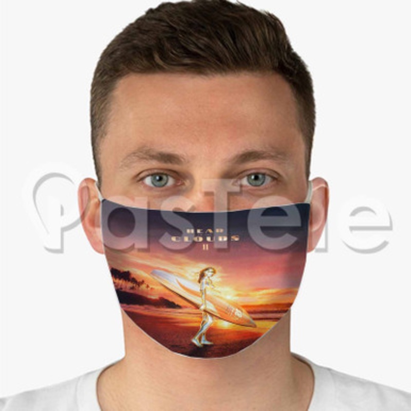 Head in The Clouds 2 Custom Fabric Face Custom Fabric Face Mask Polyester Two Layers Cloth
