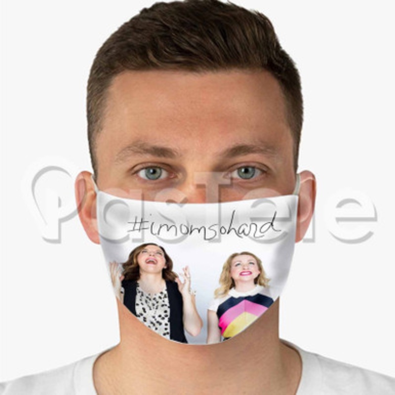 Imomsohard Custom Fabric Face Custom Fabric Face Mask Polyester Two Layers Cloth