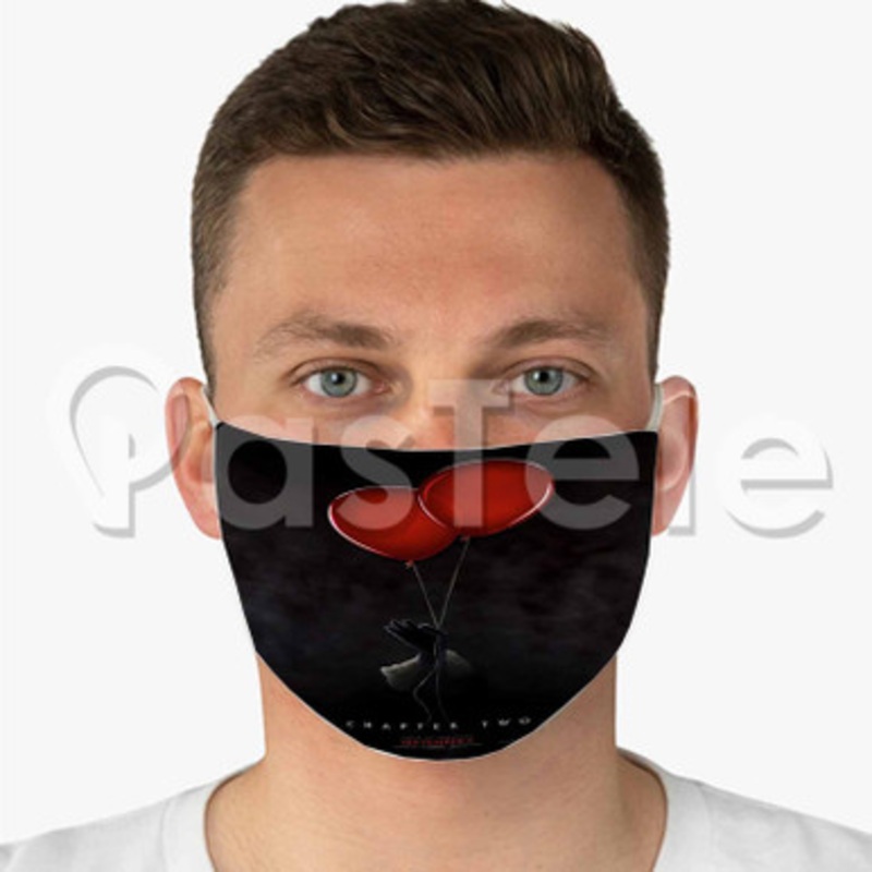It Chapter Two Balloons Custom Fabric Face Custom Fabric Face Mask Polyester Two Layers Cloth