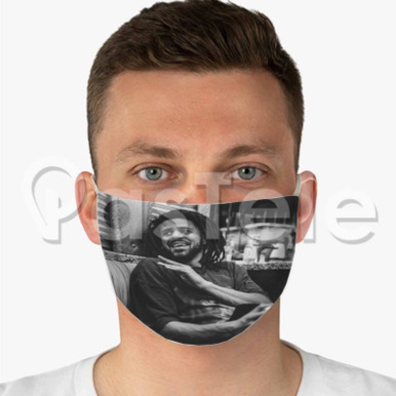 J Cole Custom Fabric Face Custom Fabric Face Mask Polyester Two Layers Cloth