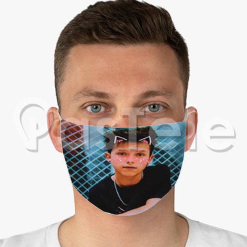 jacob sartorius 2 Custom Fabric Face Custom Fabric Face Mask Polyester Two Layers Cloth
