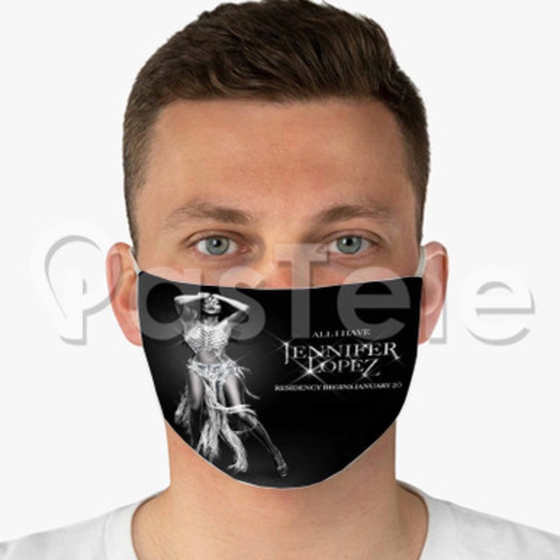 Jennifer Lopez All I Have Custom Fabric Face Custom Fabric Face Mask Polyester Two Layers Cloth