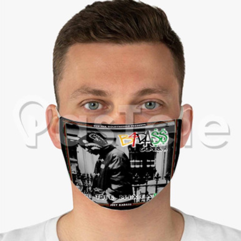 Joey Badass Custom Fabric Face Custom Fabric Face Mask Polyester Two Layers Cloth