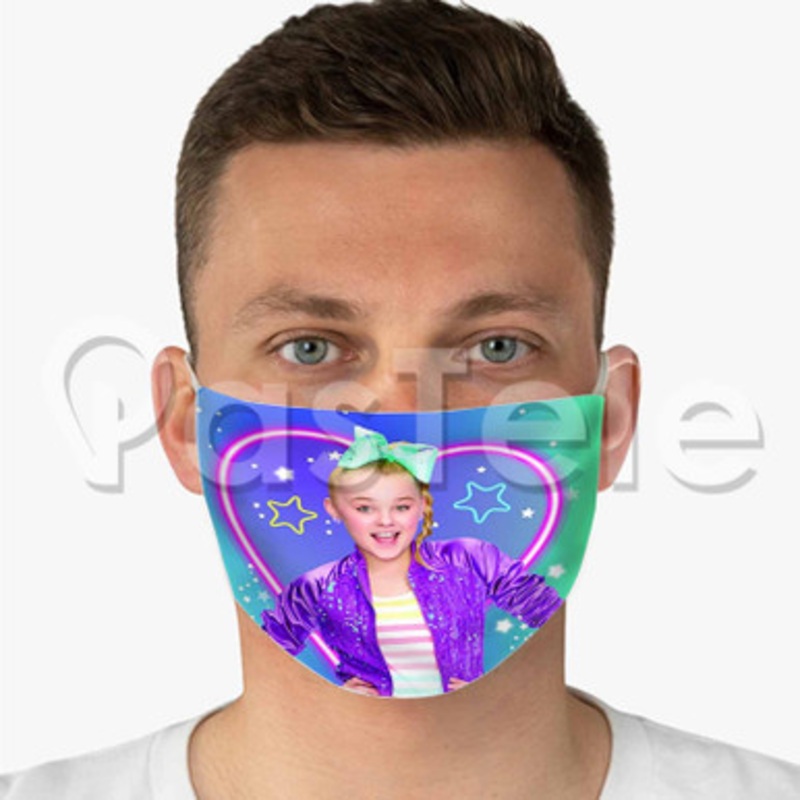 Jojo Siwa 2 Custom Fabric Face Custom Fabric Face Mask Polyester Two Layers Cloth