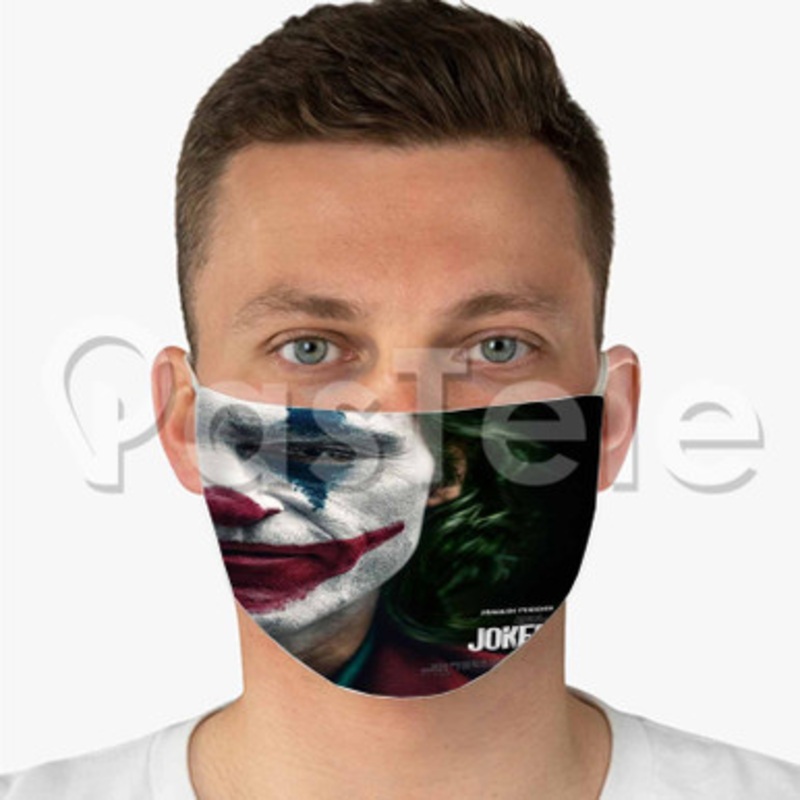 Joker 2 Custom Fabric Face Custom Fabric Face Mask Polyester Two Layers Cloth