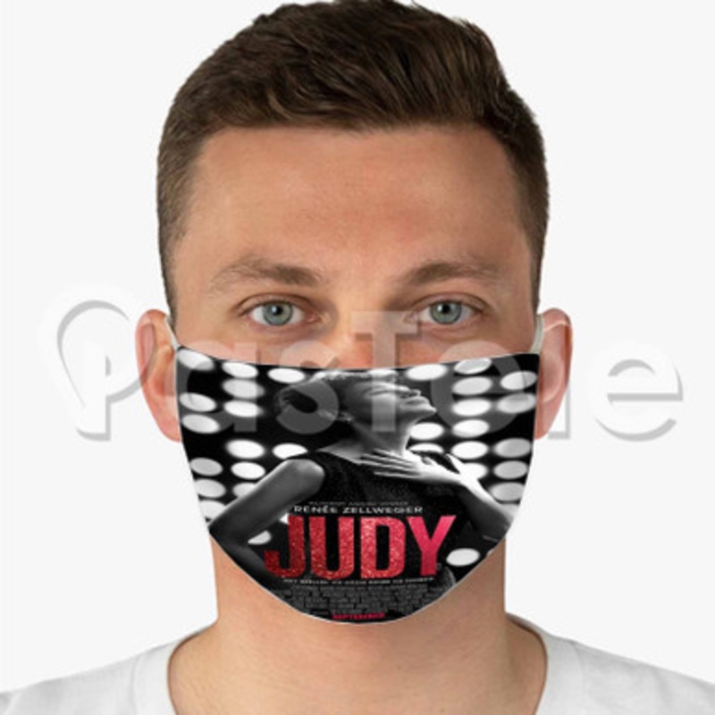 Judy Custom Fabric Face Custom Fabric Face Mask Polyester Two Layers Cloth
