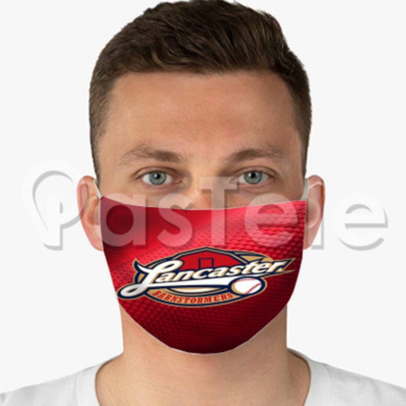 Lancaster Barnstormers Custom Fabric Face Mask Polyester Two Layers Cloth Washable