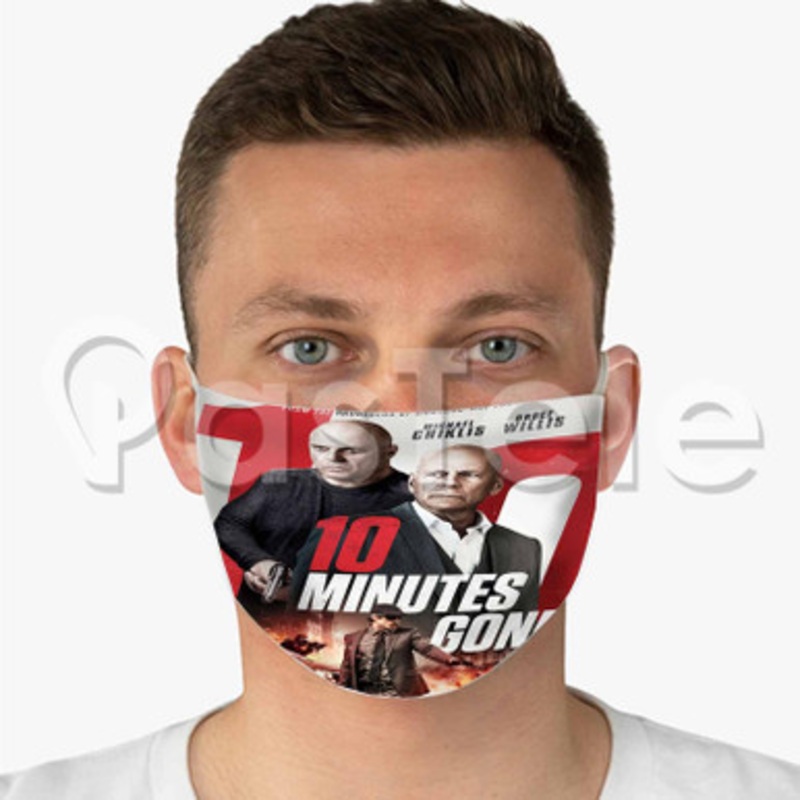 10 Minutes Gone Custom Fabric Face Custom Fabric Face Mask Polyester Two Layers Cloth