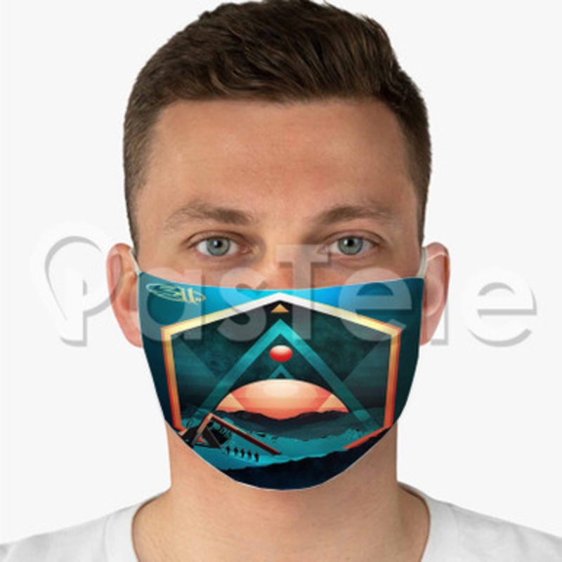 311 Voyager Custom Fabric Face Custom Fabric Face Mask Polyester Two Layers Cloth