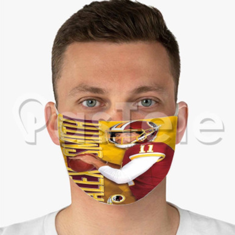 Alex Smith NFL Washington Redskins Custom Fabric Face Custom Fabric Face Mask Polyester Two Layers Cloth