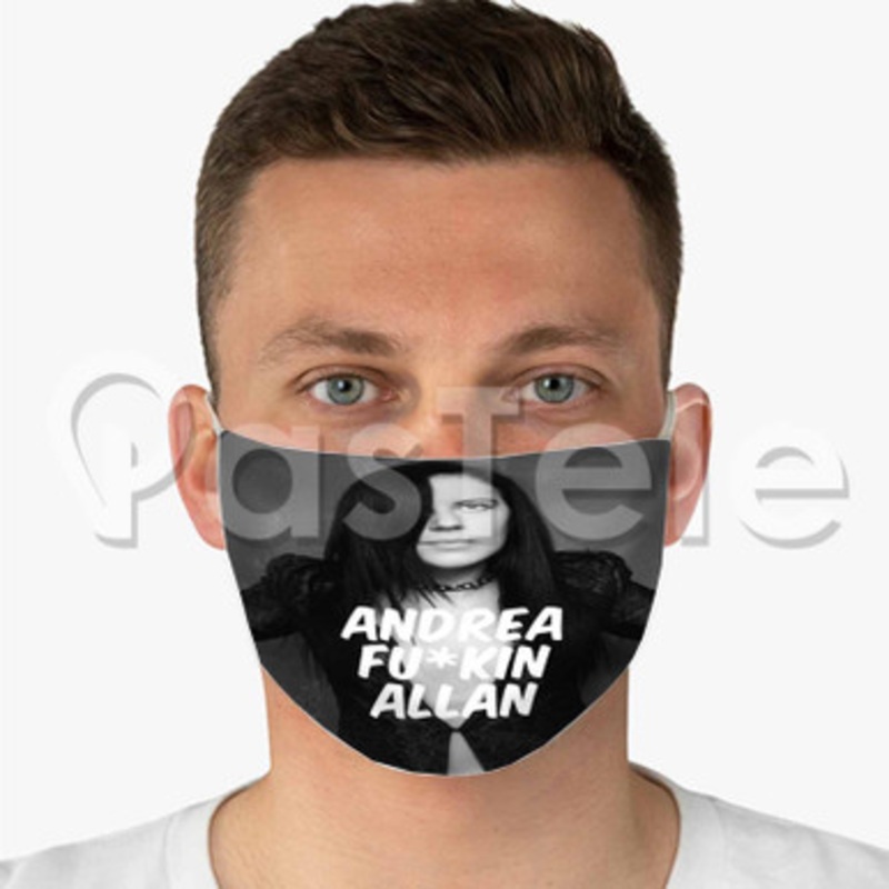 Andrea Allan Custom Fabric Face Custom Fabric Face Mask Polyester Two Layers Cloth