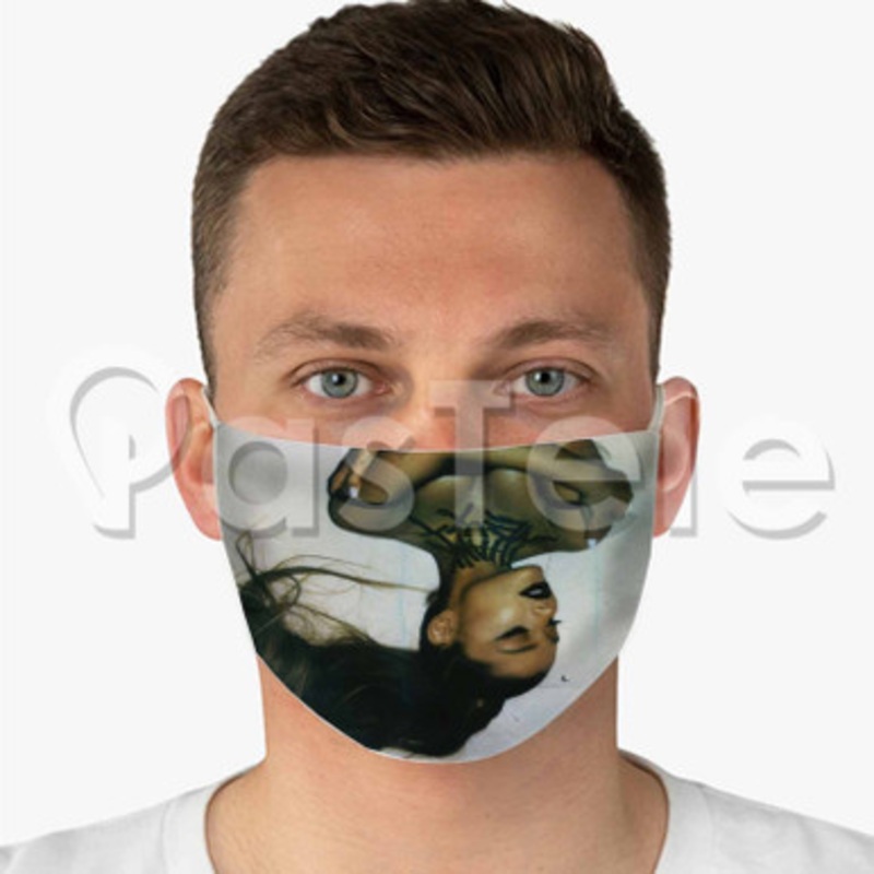 ariana grande thank you next Custom Fabric Face Custom Fabric Face Mask Polyester Two Layers Cloth