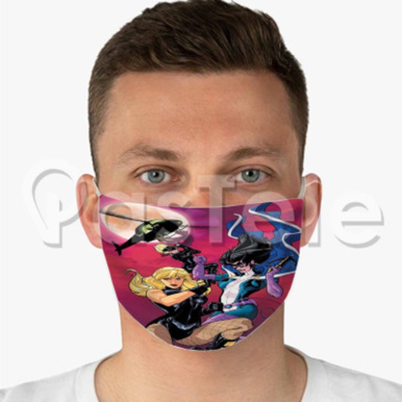 Birds of Prey DC Comics Custom Fabric Face Custom Fabric Face Mask Polyester Two Layers Cloth