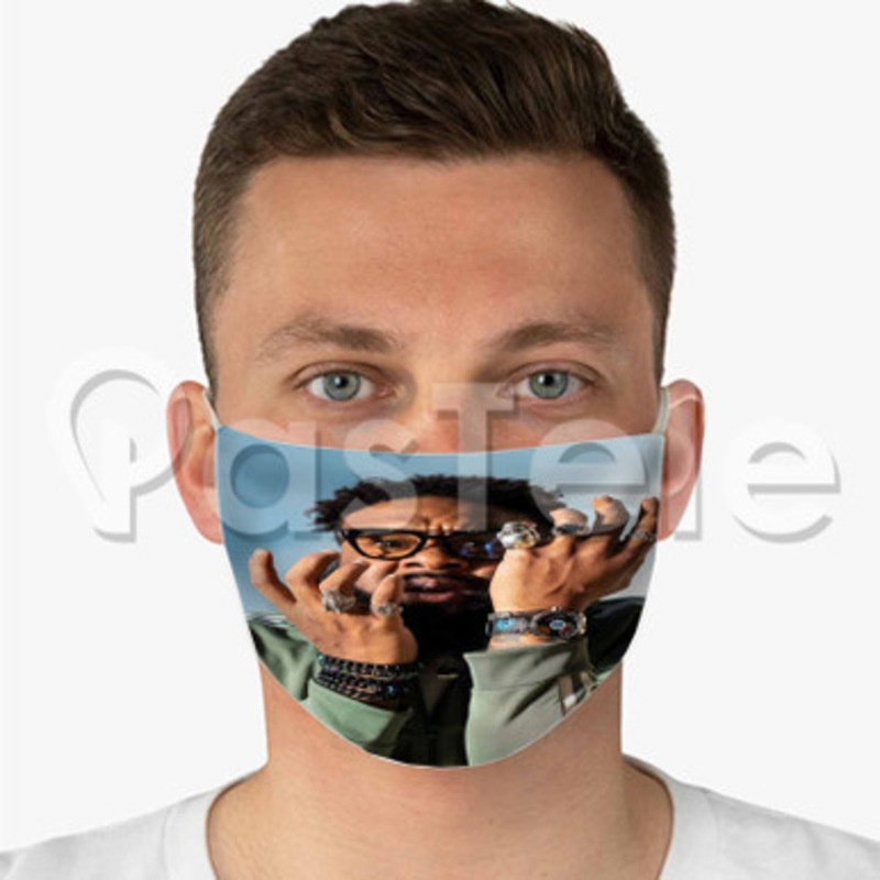Blanco Brown The Git Up Custom Fabric Face Custom Fabric Face Mask Polyester Two Layers Cloth