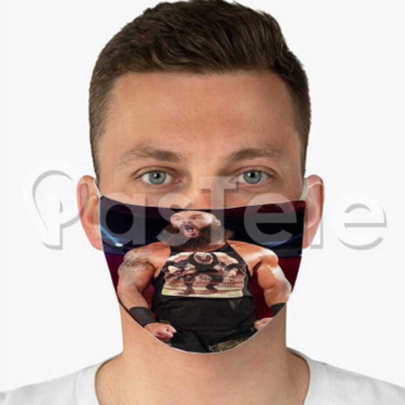 Braun Strowman Custom Fabric Face Custom Fabric Face Mask Polyester Two Layers Cloth