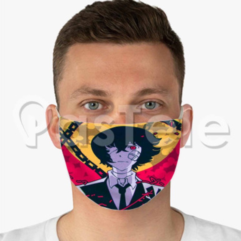 Bungou Stray Dogs Season 3 Custom Fabric Face Custom Fabric Face Mask Polyester Two Layers Cloth