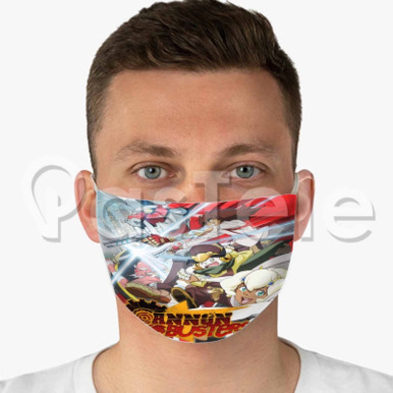 Cannon Busters Custom Fabric Face Custom Fabric Face Mask Polyester Two Layers Cloth
