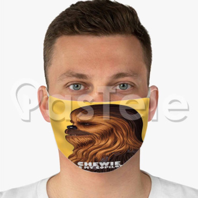Chewbacca Custom Fabric Face Custom Fabric Face Mask Polyester Two Layers Cloth
