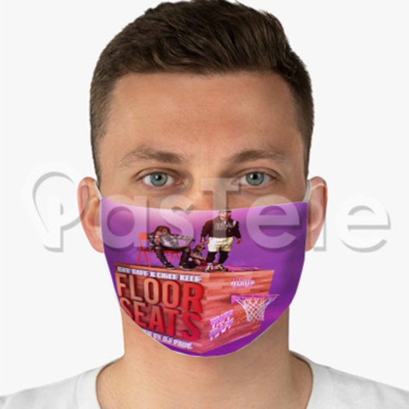 Chief Keef Feat Ri FF RAFF Floor Seats Custom Fabric Face Custom Fabric Face Mask Polyester Two Layers Cloth