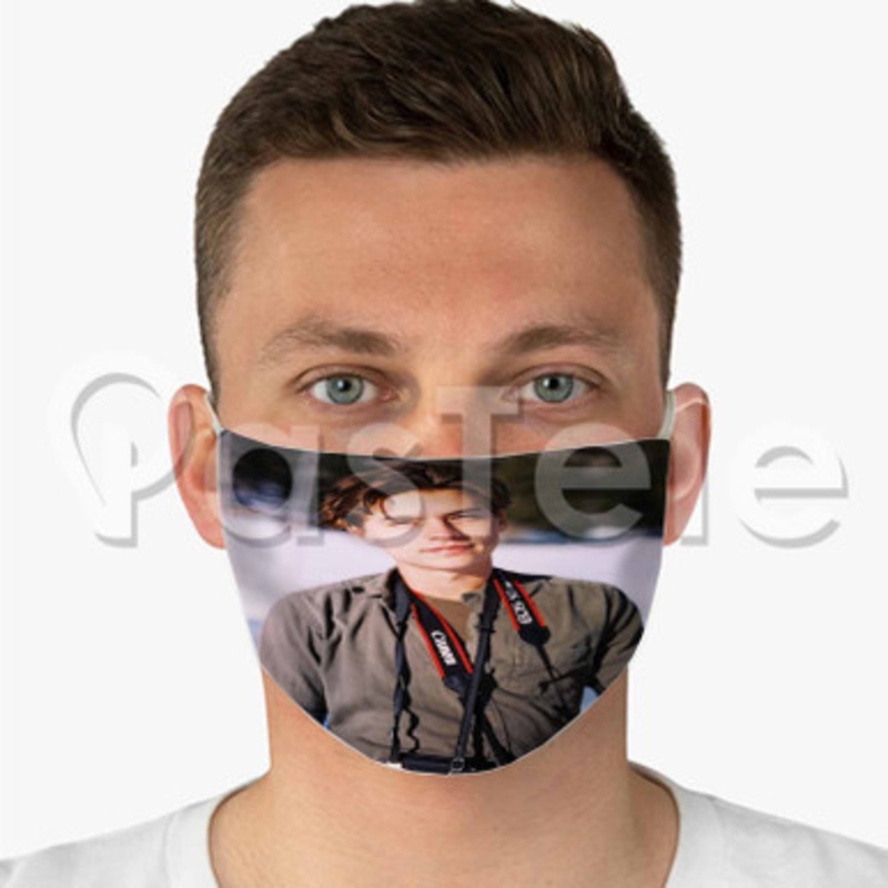Cole Sprouse Custom Fabric Face Custom Fabric Face Mask Polyester Two Layers Cloth