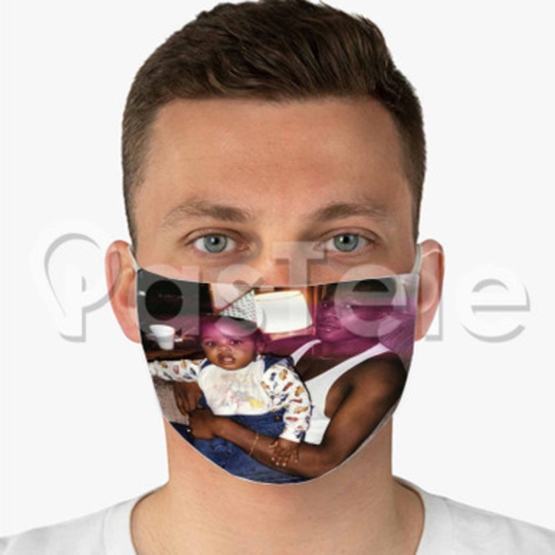 Da Baby KIRK Custom Fabric Face Custom Fabric Face Mask Polyester Two Layers Cloth