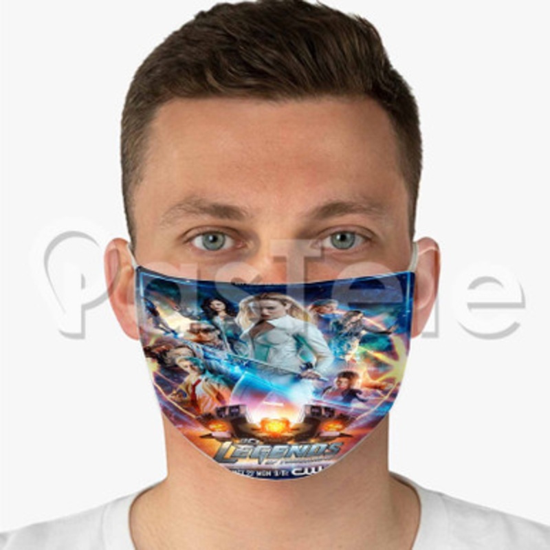 Dc s Legends Of Tomorrow Custom Fabric Face Custom Fabric Face Mask Polyester Two Layers Cloth